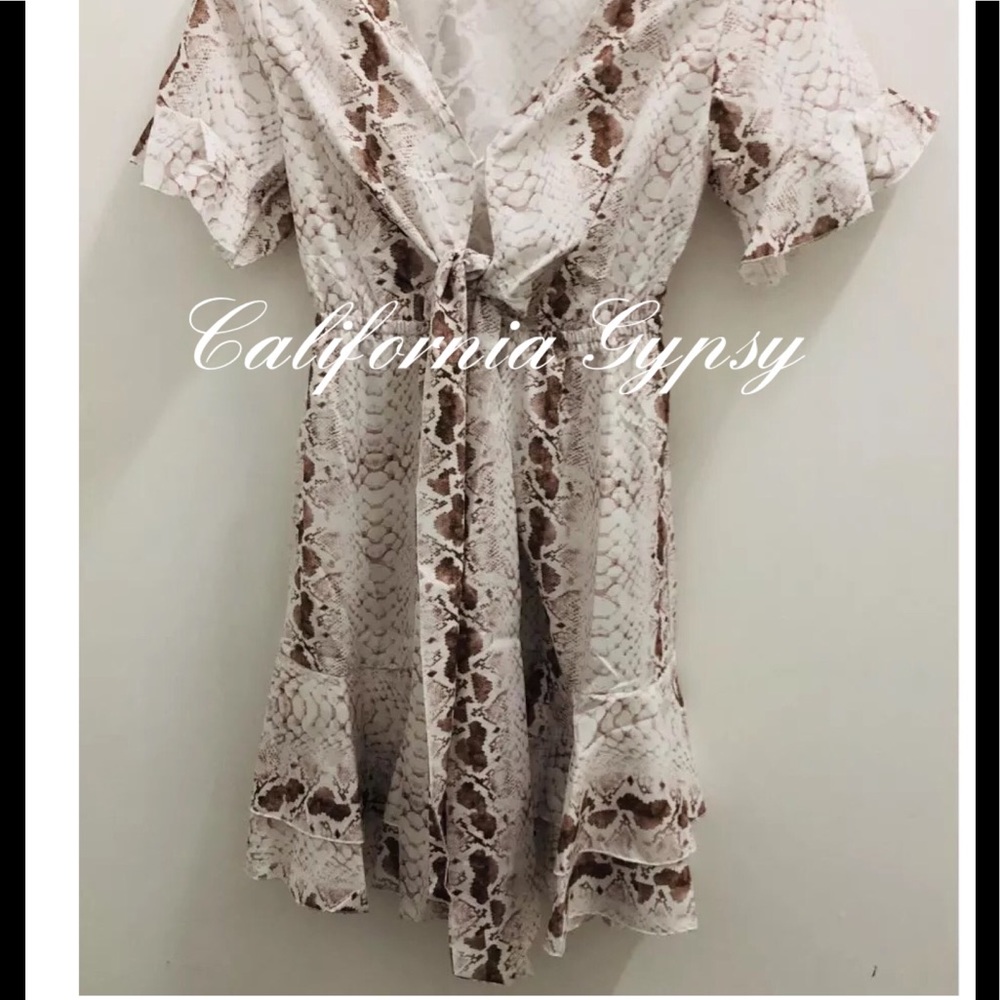 Snakeskin Western Boho Dress - Picture 10 of 14